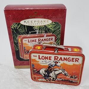 Hallmark Christmas Ornament The Lone Ranger Lunchbox 1997 Hi-Yo Silver! EUC